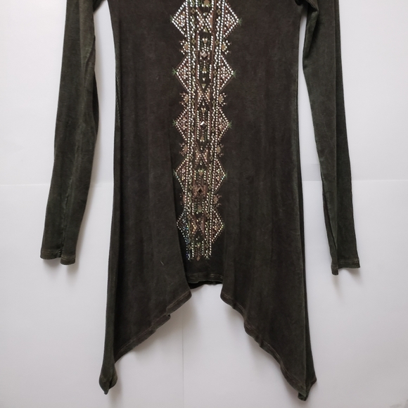 Vocal Y2k Rhinestone Top Longsleeve - Picture 2 of 5